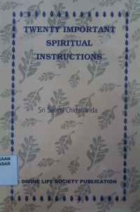 Twenty important spiritual instructions