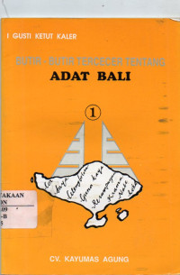 Butir-Butir Tercecer Tentang Adat Bali 1