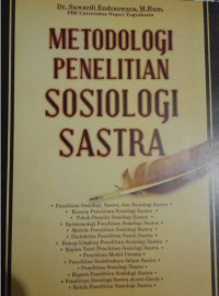 Metodologi Penelitian Sosiologi Sastra