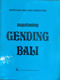 Pupulaning Gending Bali