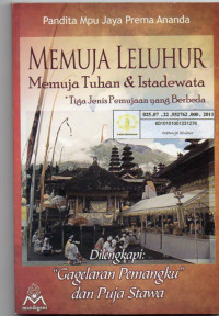 Memuja Leluhur Memuja Tuhan & Istadewata : Tiga Jenis Pemujaan yang Berbeda